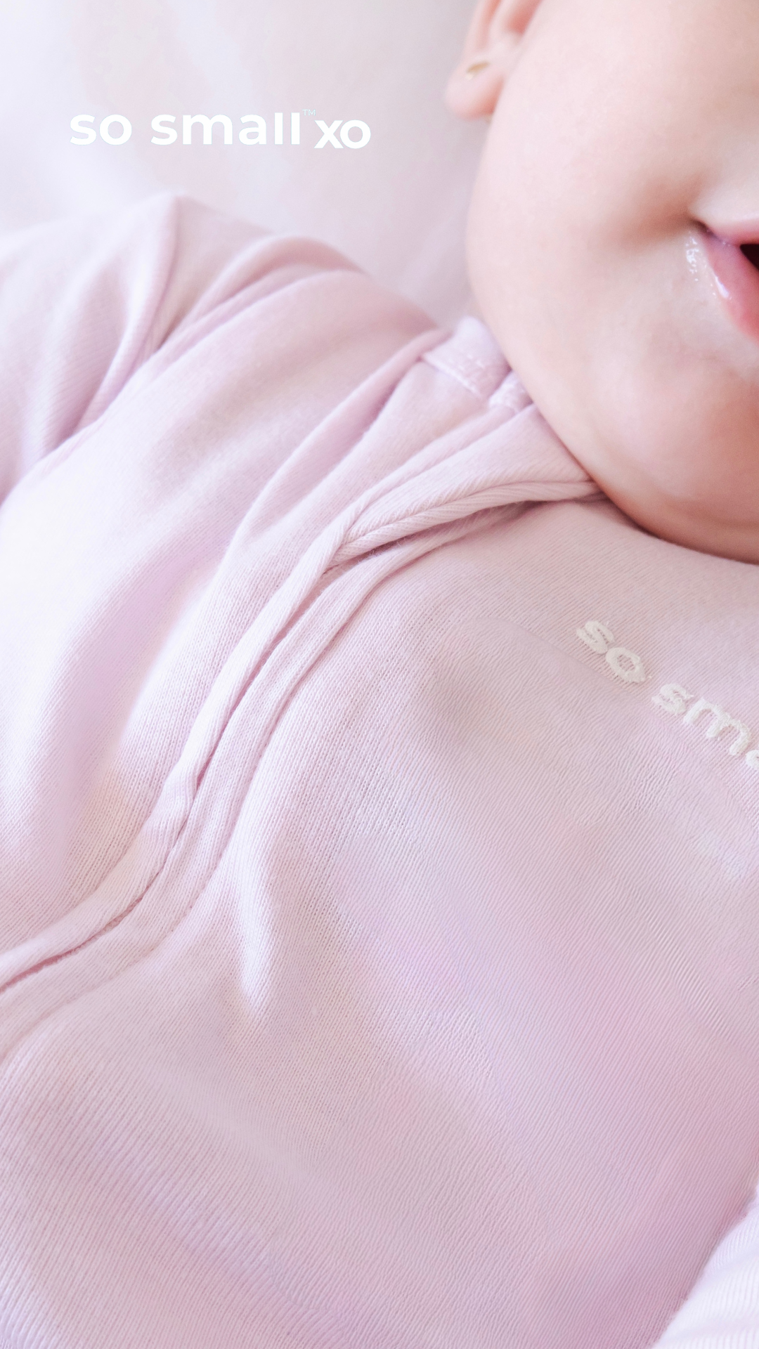 سالوبت so small xo بسوستة من القطن المصري الفاخر- لون زهري فاتح