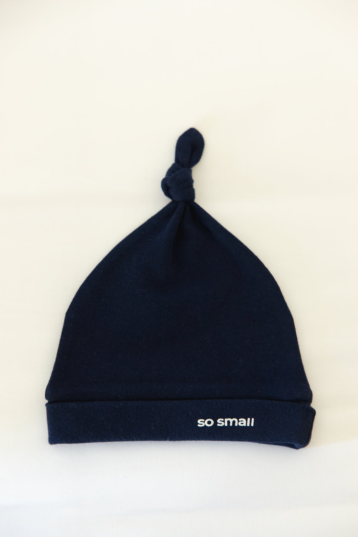 Organic Knotted Beanie- Magnetic Blue