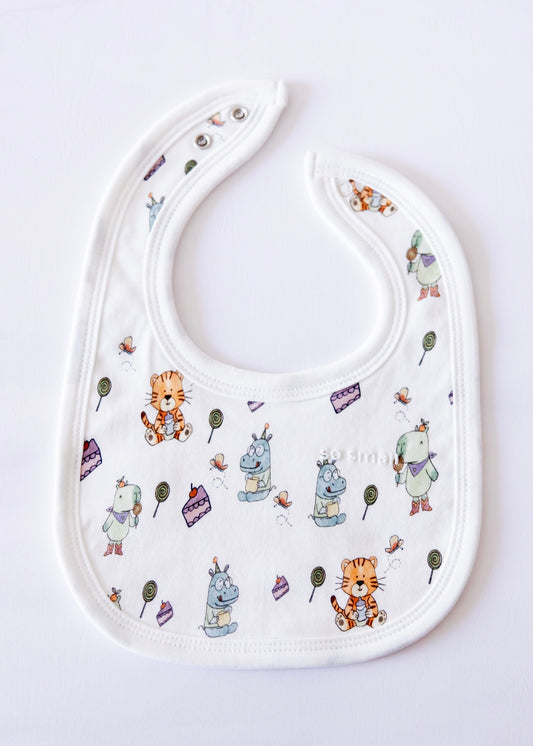 Organic Terry Lined Bib- Sweetheart Picnics