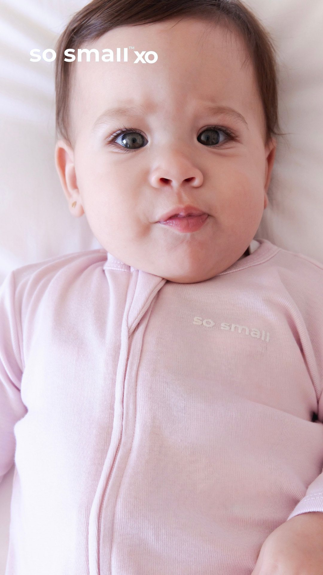 سالوبت so small xo بسوستة من القطن المصري الفاخر- لون زهري فاتح 