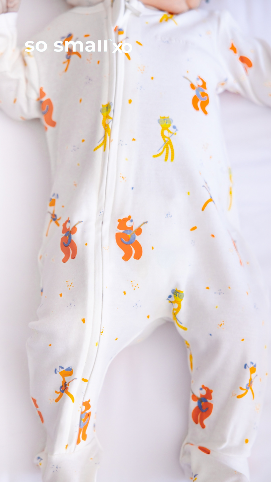 سالوبت so small xo بسوستة من القطن المصري الفاخر- تصميم حفلة (بدون القبعة)