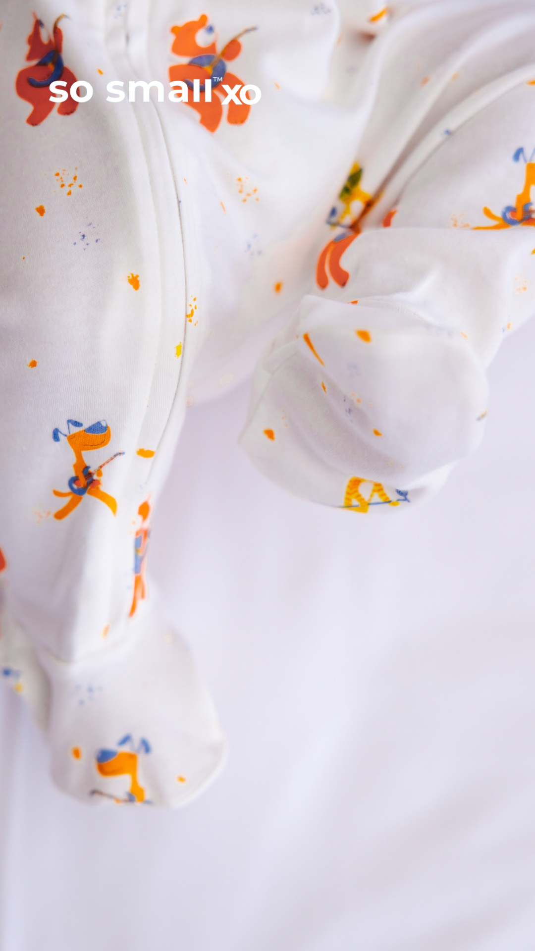 سالوبت so small xo بسوستة من القطن المصري الفاخر- تصميم حفلة (بدون القبعة)