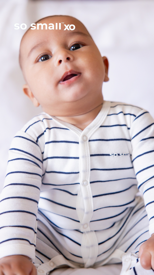 سالوبت so small xo بكباسين من القطن المصري الفاخر- مقلم كحلي