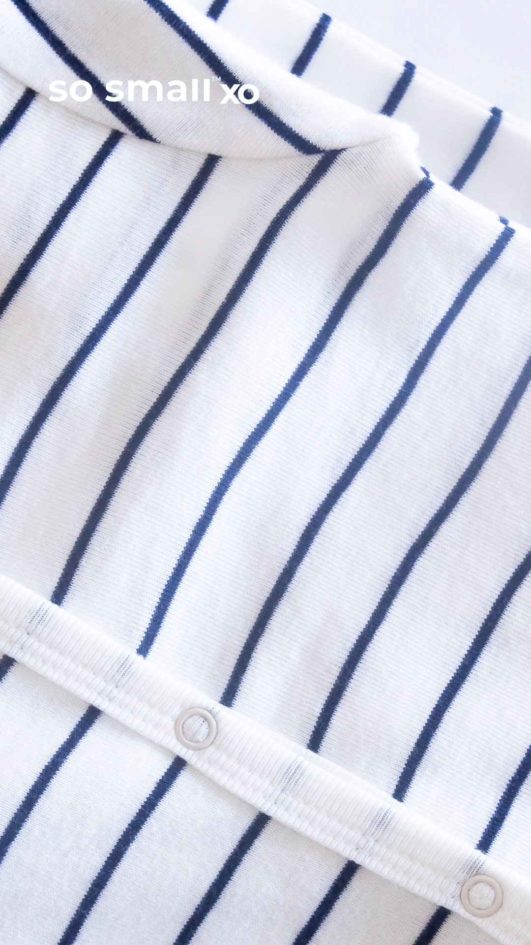 سالوبت so small xo بكباسين من القطن المصري الفاخر- مقلم كحلي