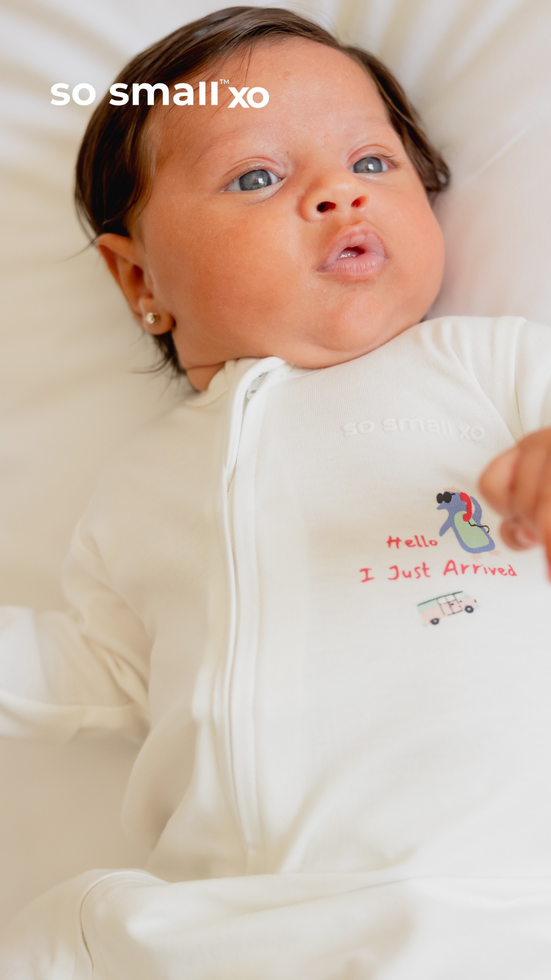 سالوبت so small xo بسوستة من القطن المصري الفاخر- تصميم أنا وصلت 
