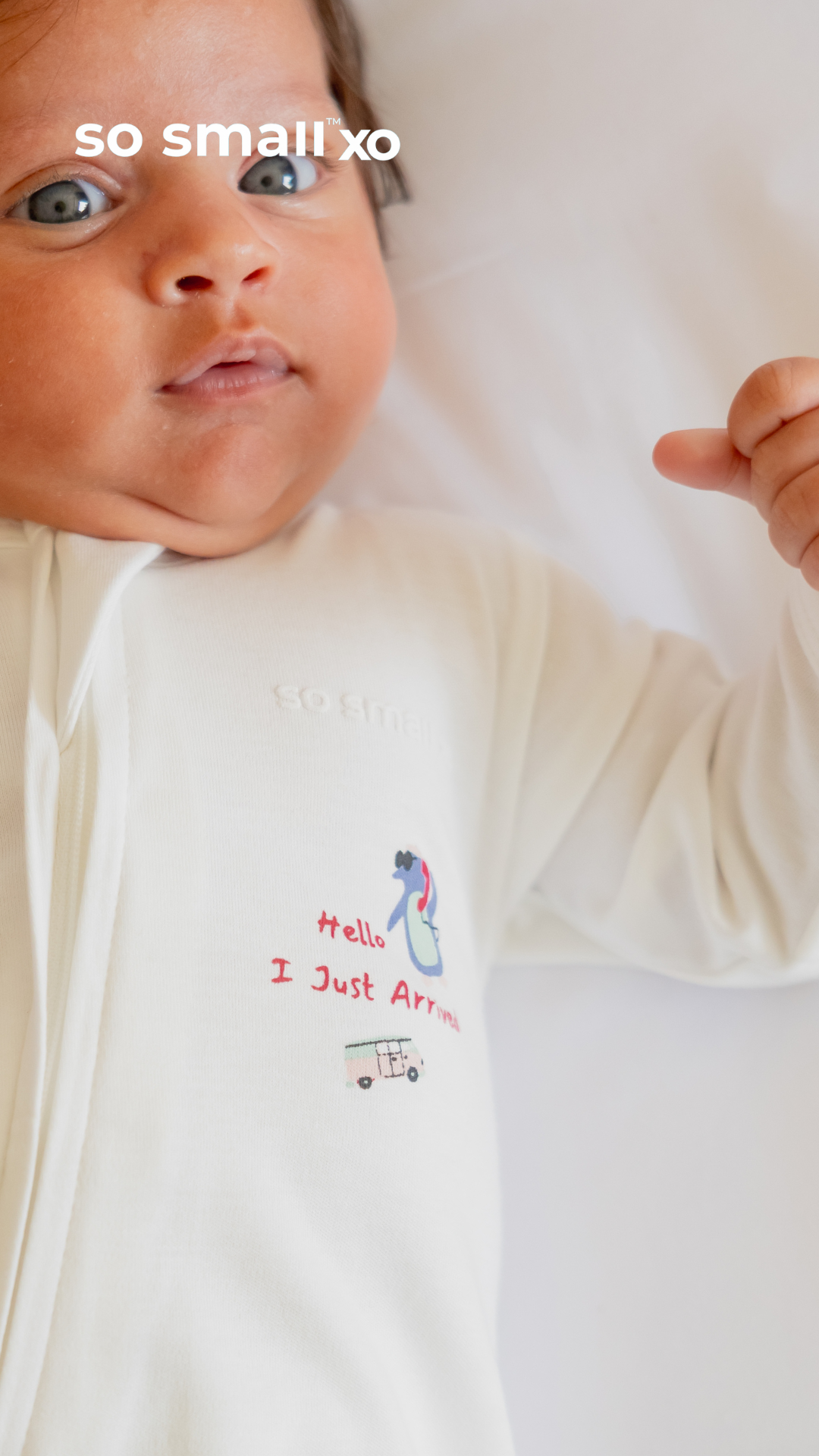 سالوبت so small xo بسوستة من القطن المصري الفاخر- تصميم أنا وصلت 