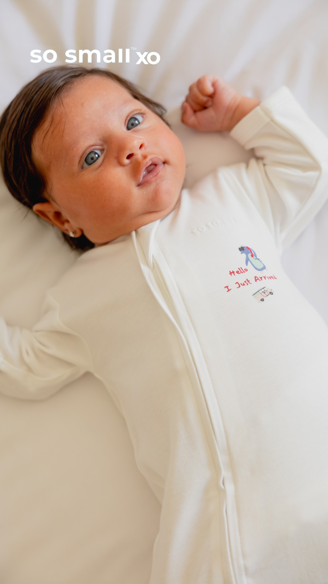 سالوبت so small xo بسوستة من القطن المصري الفاخر- تصميم أنا وصلت 