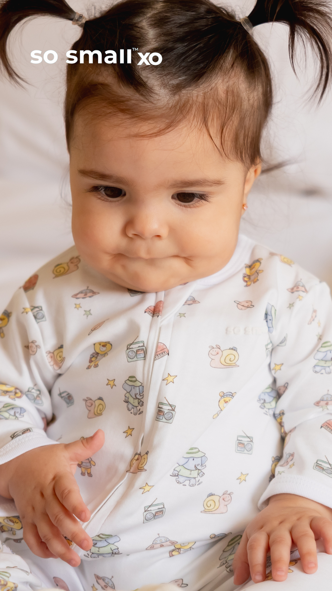 سالوبت so small xo بسوستة من القطن المصري الفاخر- تصميم رحلة إلى القمر