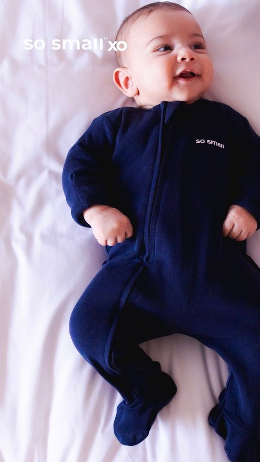 سالوبت so small xo بسوستة من القطن المصري الفاخر- لون كحلي