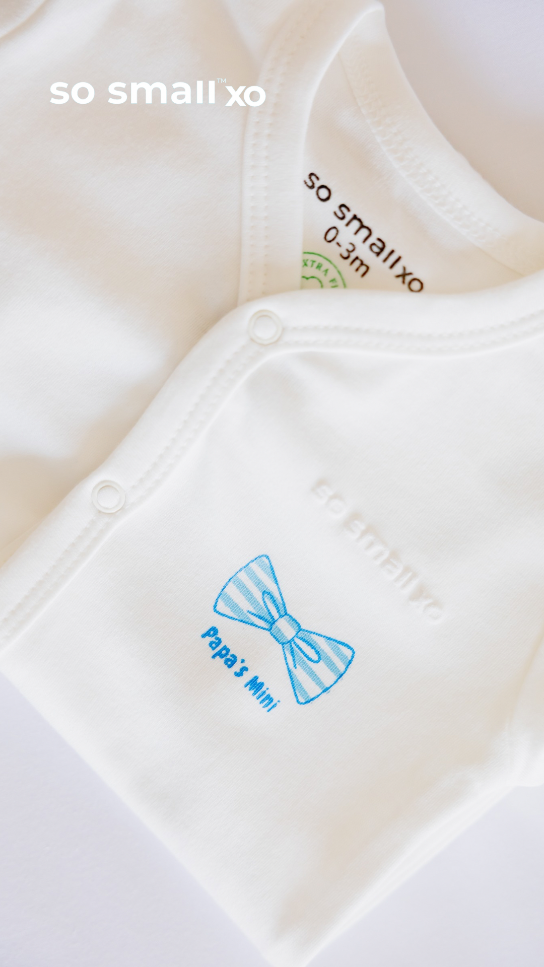 سالوبت so small xo بكباسين من القطن المصري الفاخر- تصميم نسخة أبي