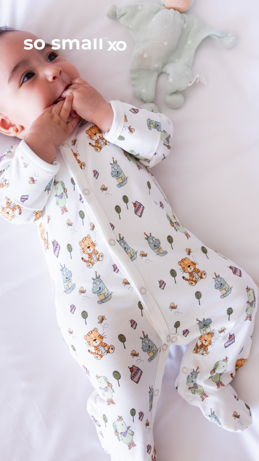 سالوبت so small xo بكباسين من القطن المصري الفاخر- تصميم سويت هارت