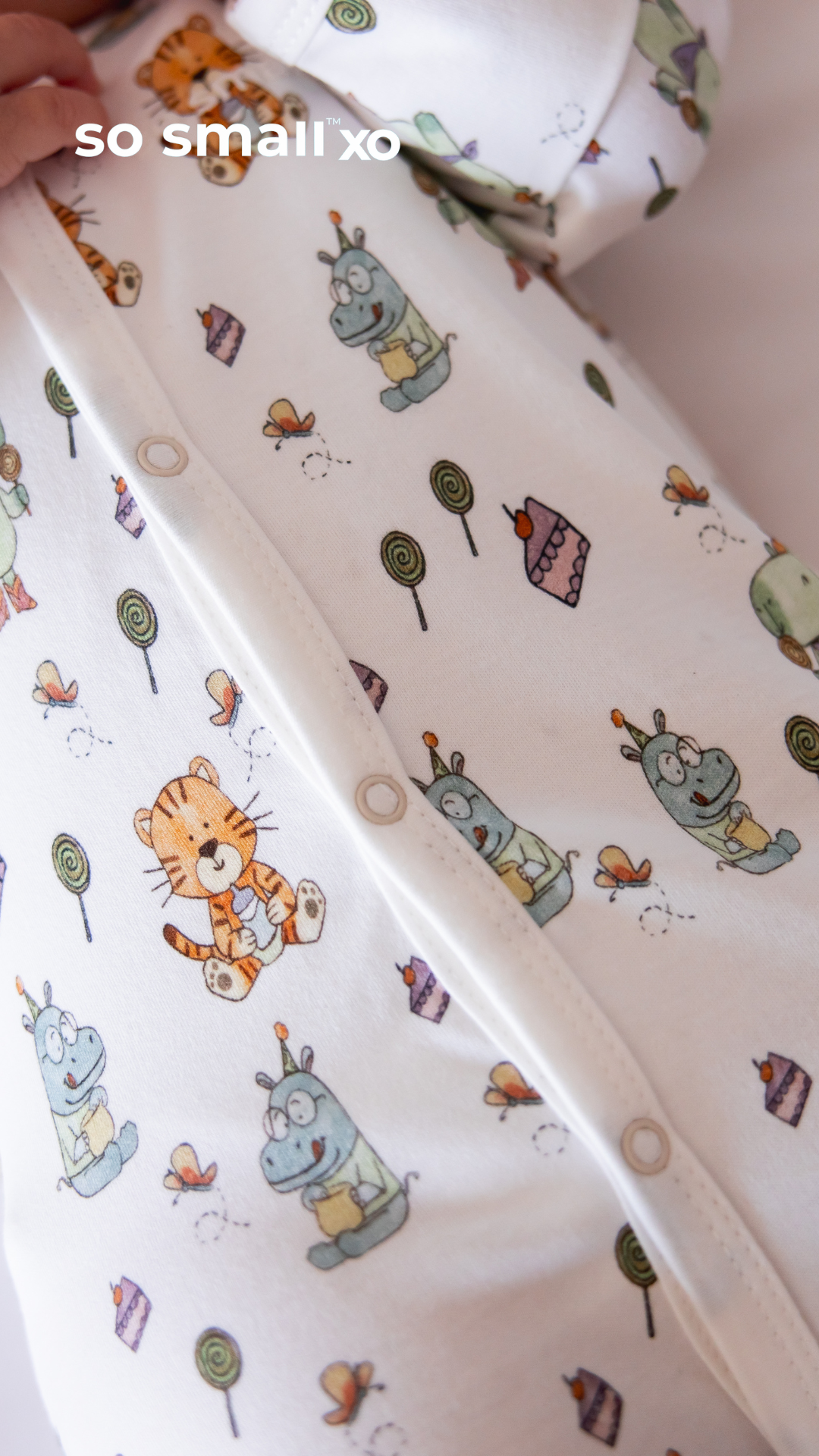 سالوبت so small xo بكباسين من القطن المصري الفاخر- تصميم سويت هارت