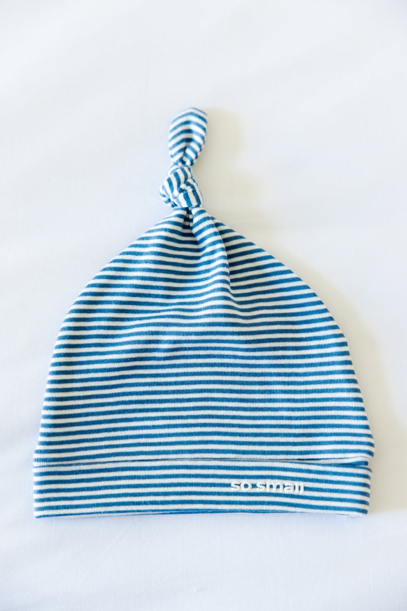 Organic Knotted Beanie- Evening Blue