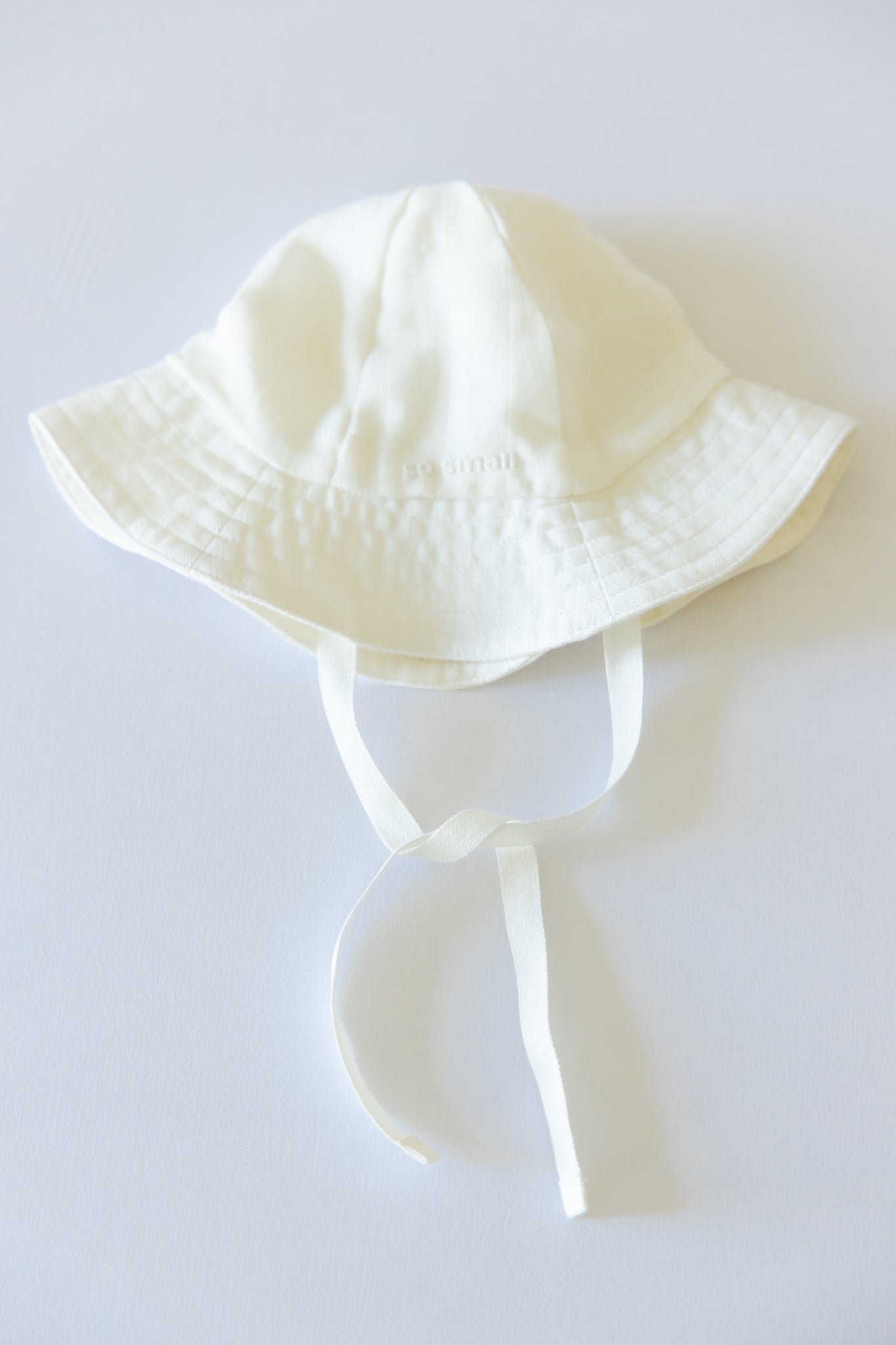 Organic Muslin Sun Hat- Marshmallow White