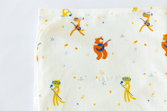 Organic Cotton Swaddle Blanket- Dance with Me