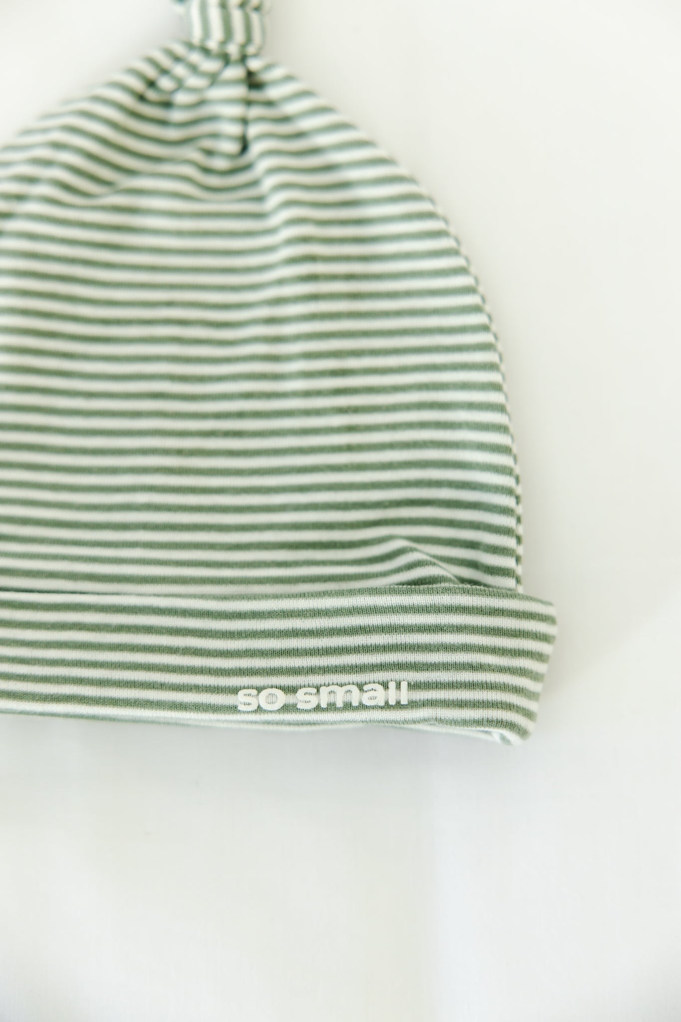 Organic Knotted Beanie- Green Paradise