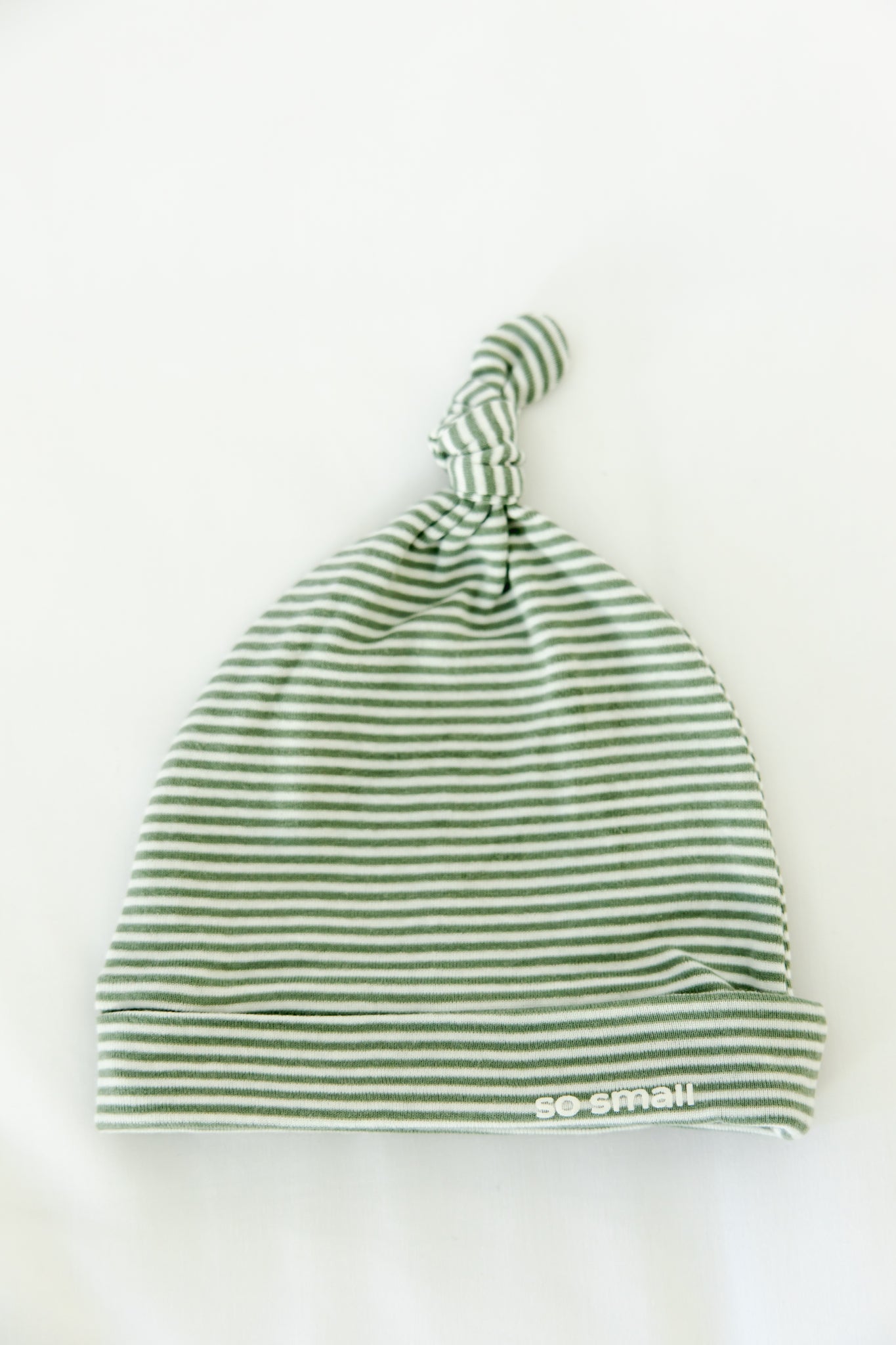 Organic Knotted Beanie- Green Paradise