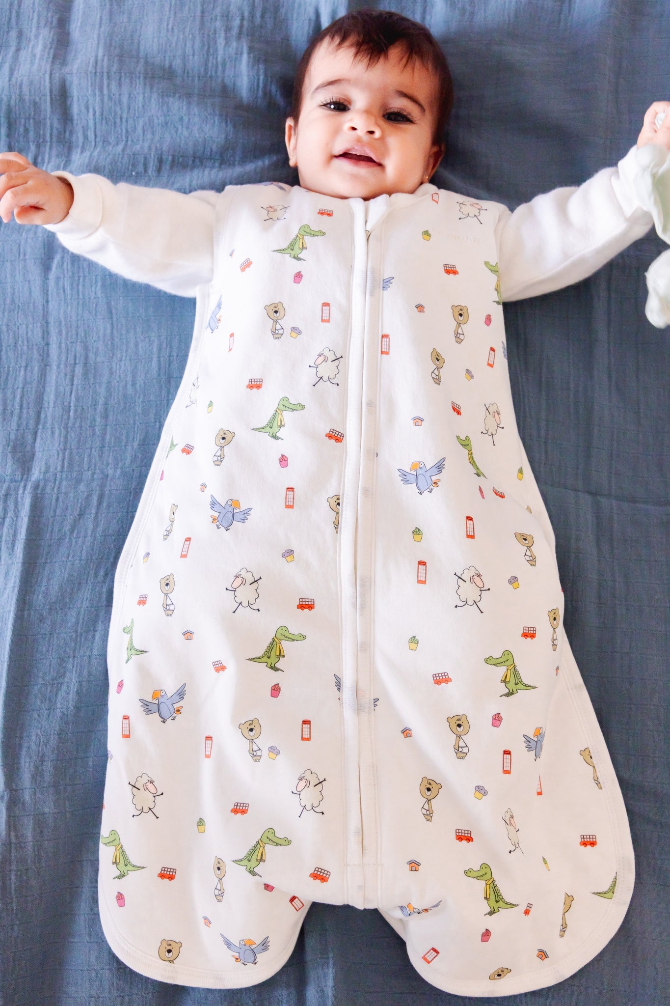 Organic Padded Sleeping Bag- Playdates & Cupcakes